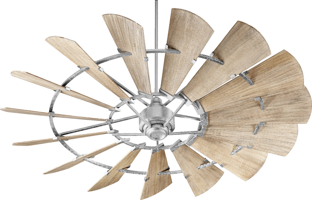 Quorum 97215-9 72" Ceiling Fan, Galvanized