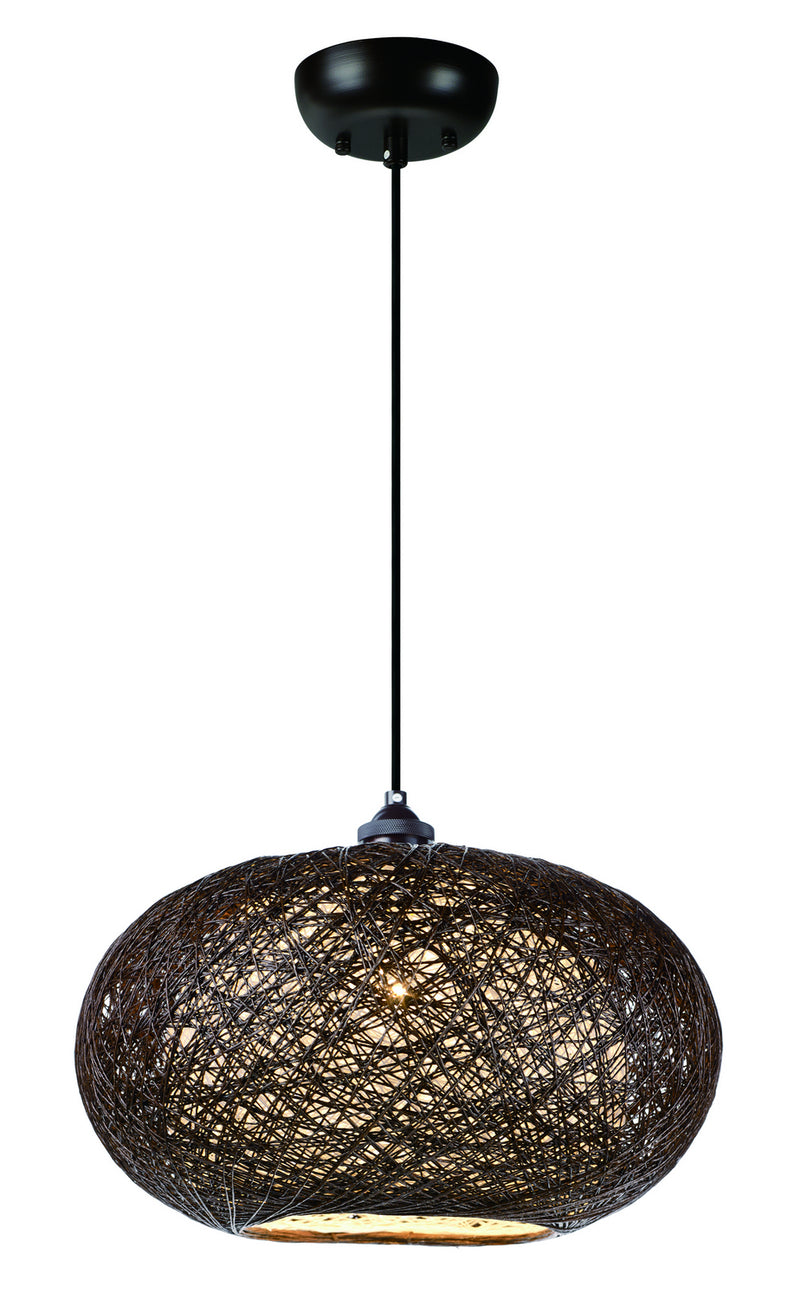 Maxim 14402CHWT One Light Outdoor Pendant, Chocolate