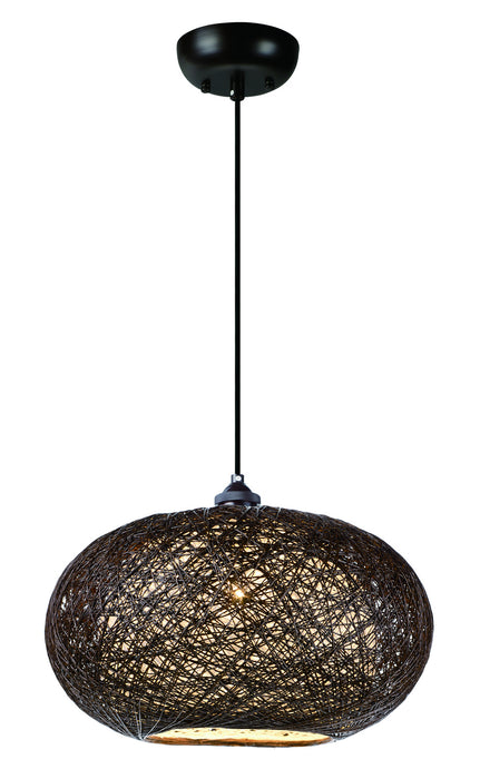 Maxim 14402CHWT One Light Outdoor Pendant, Chocolate