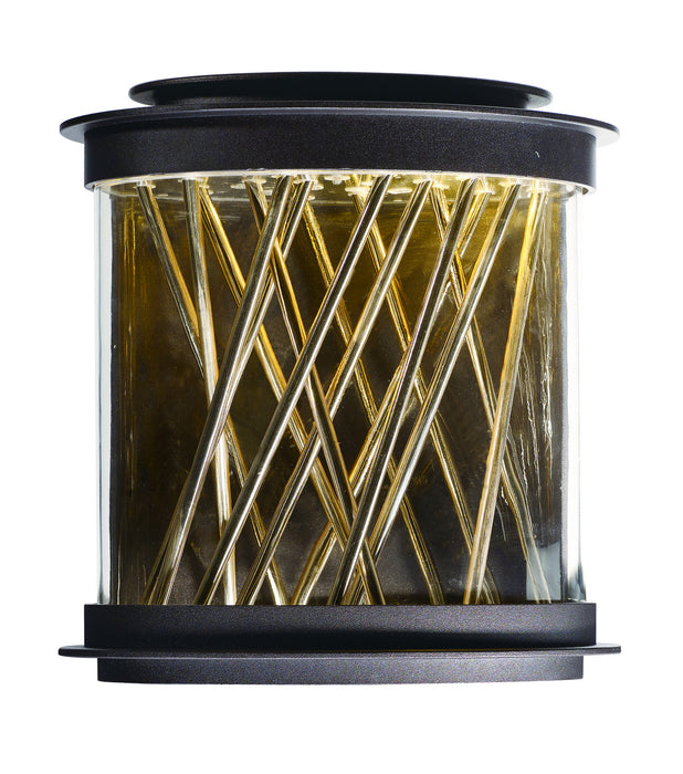 Maxim 53495CLGBZFG LED Outdoor Wall Sconce, Galaxy Bronze / French Gold