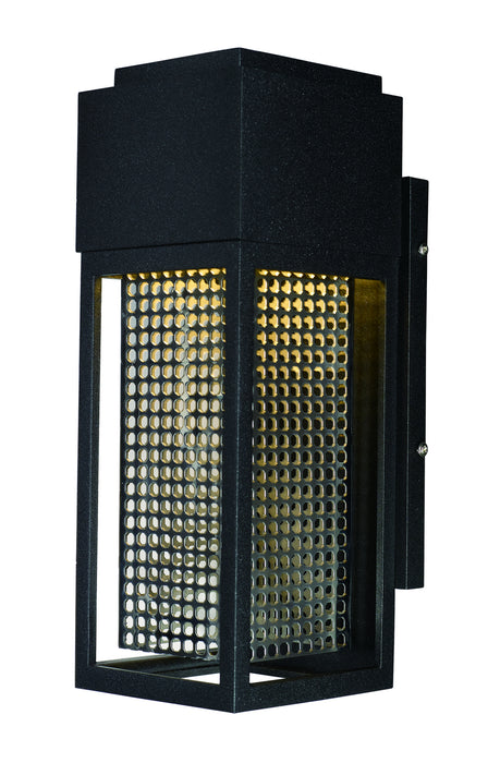 Maxim 53597GBKSST LED Outdoor Wall Sconce, Galaxy Black / Stainless Steel