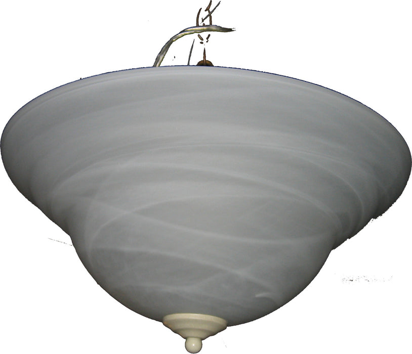 Maxim 90499MRNW Two Light Pendant, Navaho White