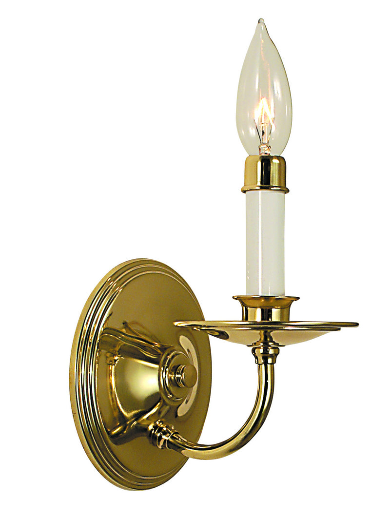 Framburg 2521 PB One Light Wall Sconce, Polished Brass