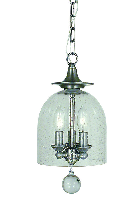 Framburg 4351 BN Three Light Chandelier, Brushed Nickel