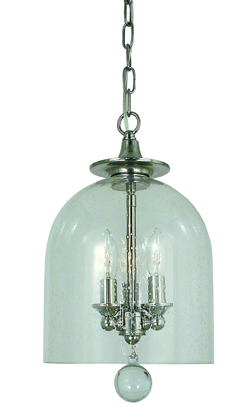 Framburg 4353 PN Three Light Chandelier, Polished Nickel