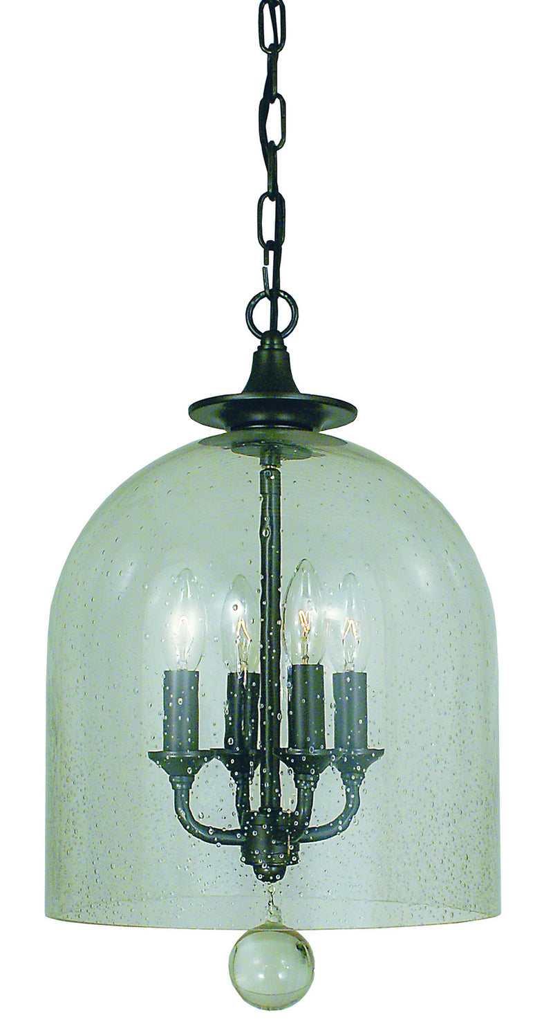 Framburg 4355 MB Four Light Chandelier, Mahogany Bronze