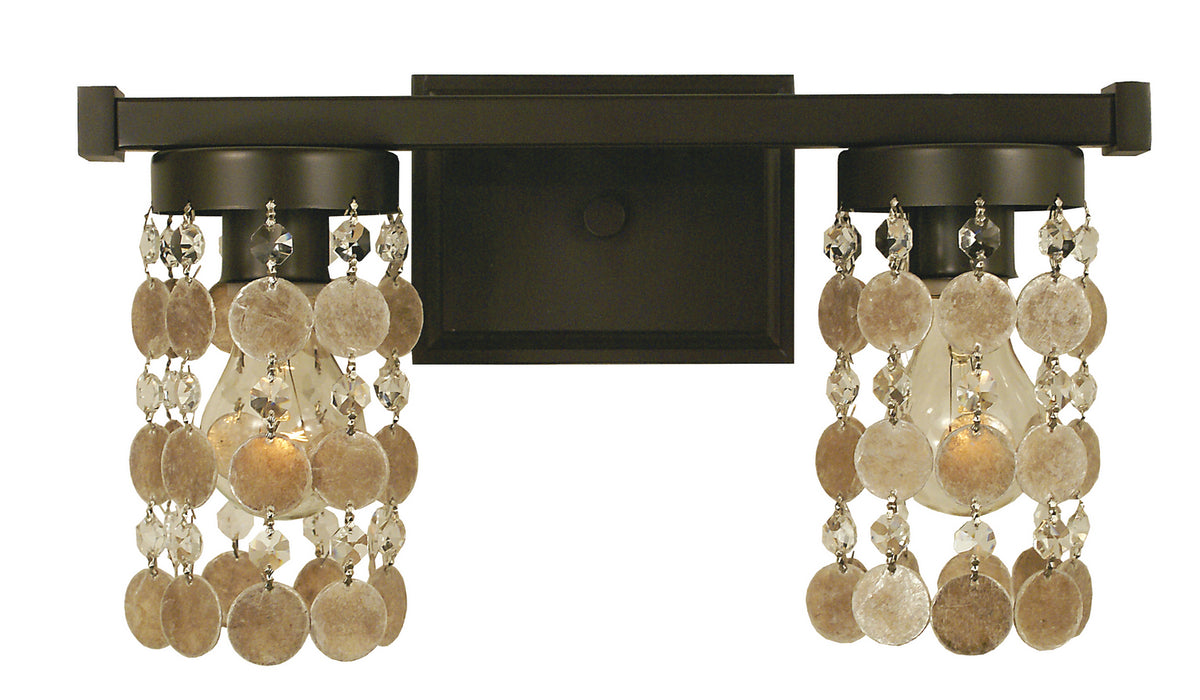 Framburg 4362 MB Two Light Wall Sconce, Mahogany Bronze