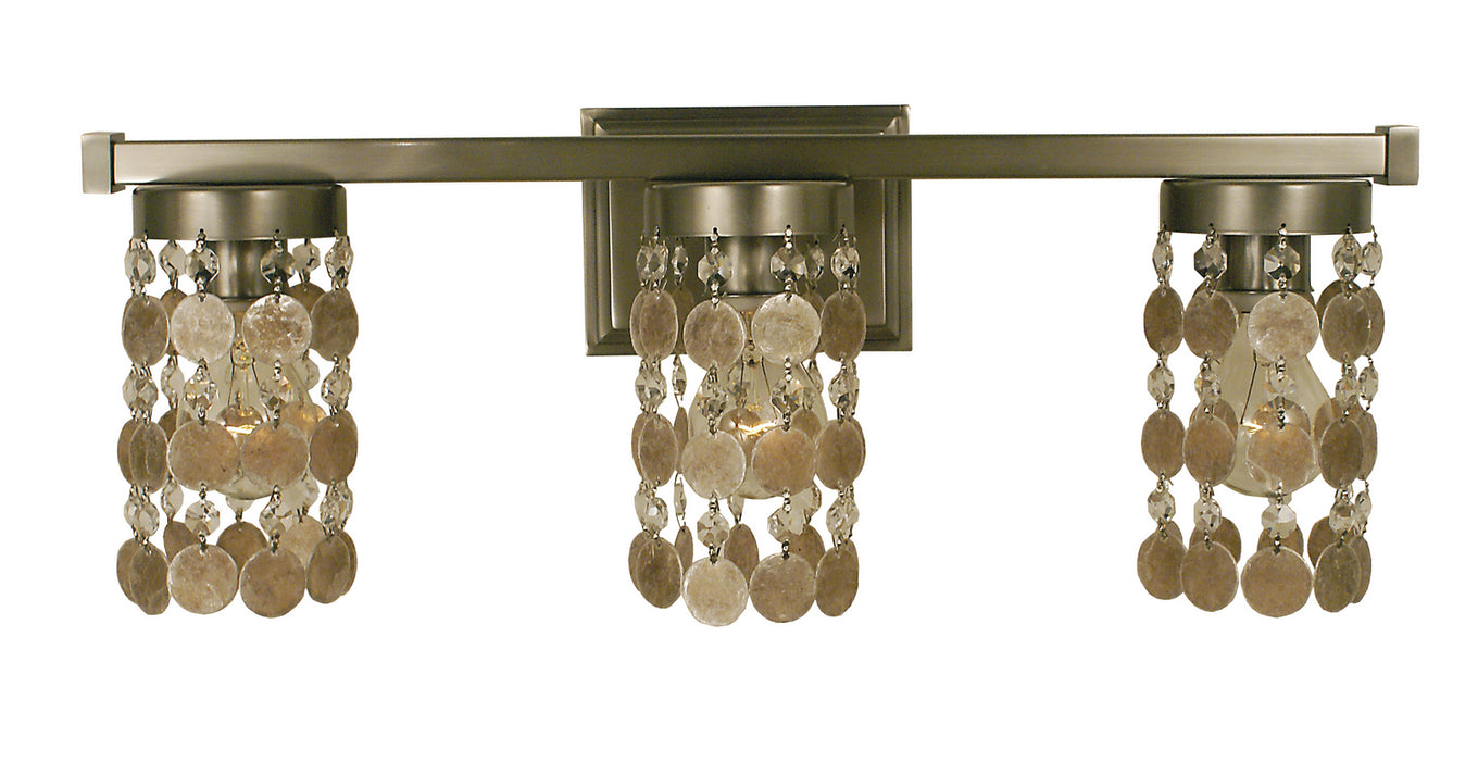 Framburg 4363 BN Three Light Wall Sconce, Brushed Nickel