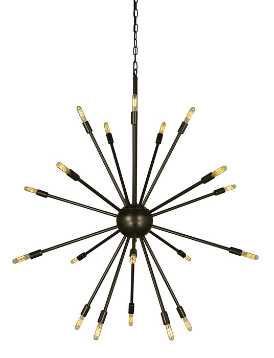 Framburg 4398 MB 24 Light Foyer Chandelier, Mahogany Bronze