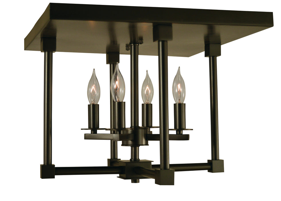 Framburg 4600 MB Four Light Flush / Semi-Flush Mount, Mahogany Bronze