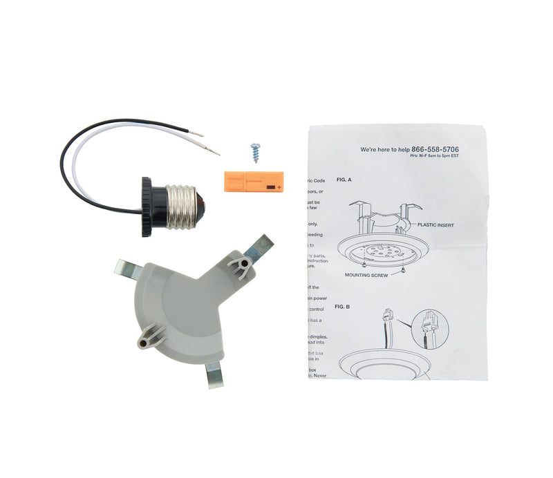 Kichler 4145LED Retrofit Mount Kit, Gray