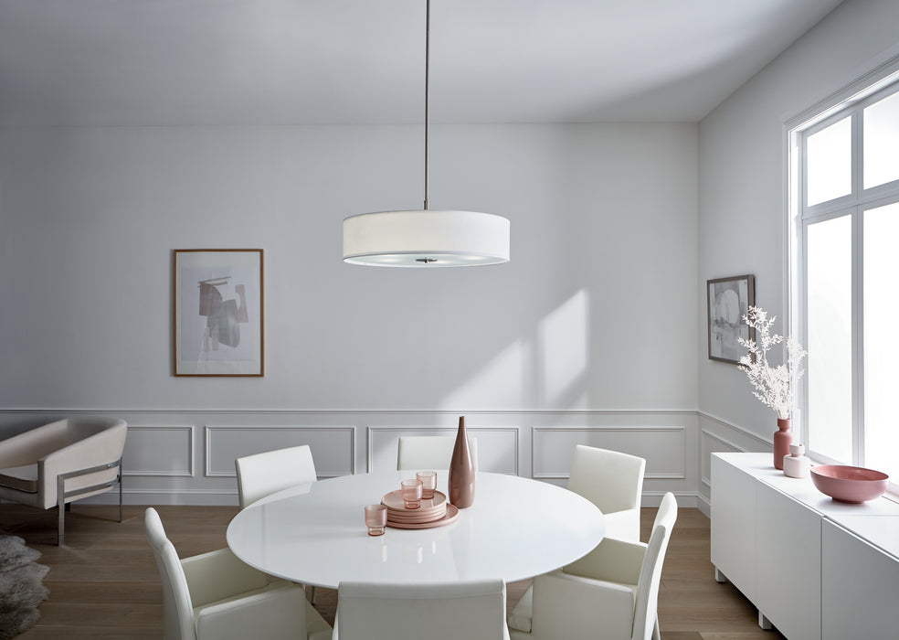 Kichler 42196NI Five Light Pendant, Brushed Nickel