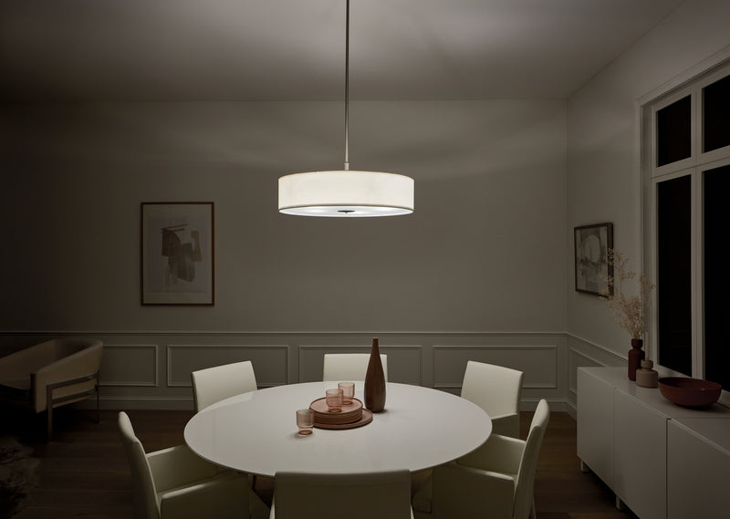 Kichler 42196NI Five Light Pendant, Brushed Nickel