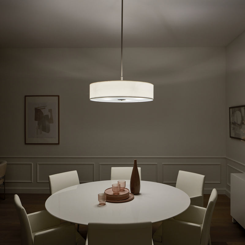 Kichler 42196NI Five Light Pendant, Brushed Nickel