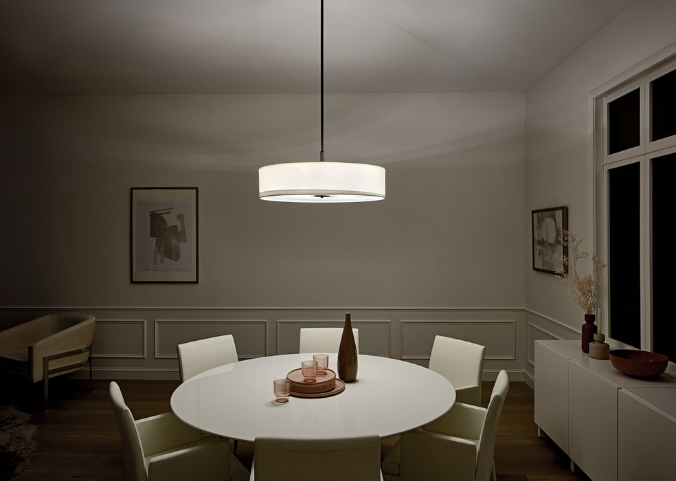Kichler 42196OZ Five Light Pendant, Olde Bronze