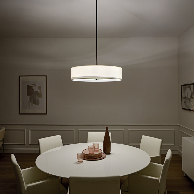Kichler 42196OZ Five Light Pendant, Olde Bronze