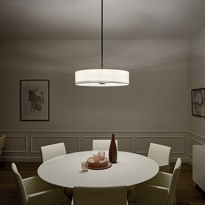 Kichler 42196OZ Five Light Pendant, Olde Bronze