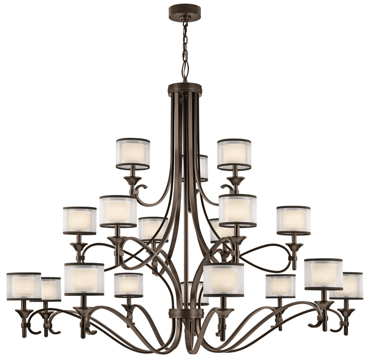 Kichler 42396MIZ 18 Light Chandelier, Mission Bronze