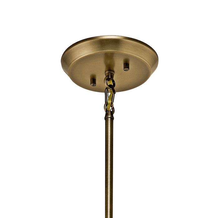 Kichler 43119NBR Ten Light Chandelier, Natural Brass