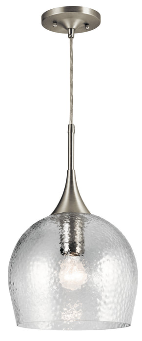 Kichler 43537NI One Light Pendant, Brushed Nickel