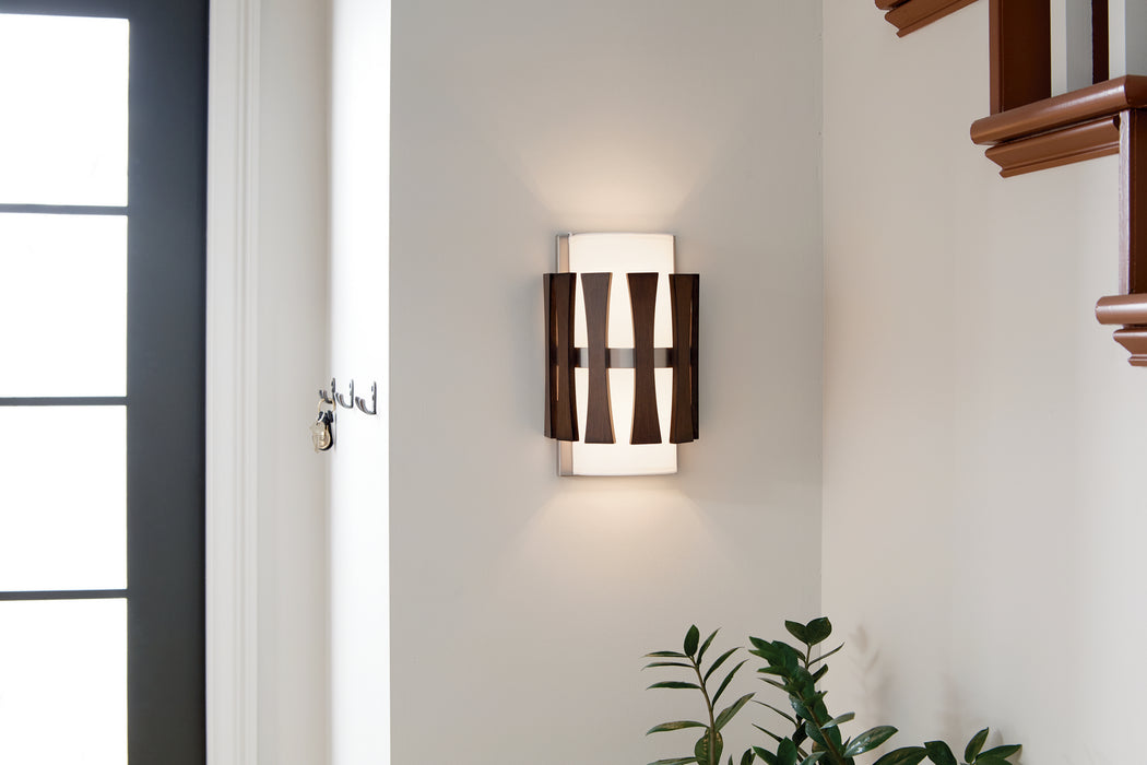 Kichler 43756AUB Two Light Wall Sconce, Auburn Stained
