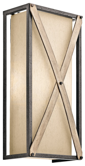 Kichler 43777AVI Two Light Wall Sconce, Anvil Iron