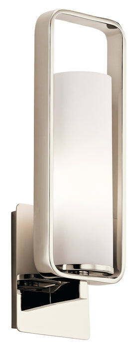 Kichler 43787PN One Light Wall Sconce, Polished Nickel