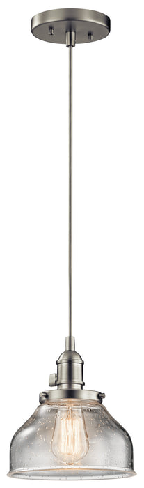 Kichler 43850NI One Light Mini Pendant, Brushed Nickel