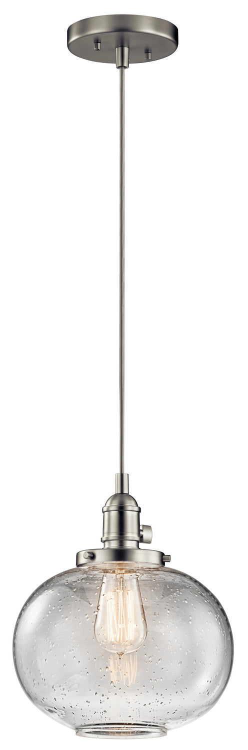 Kichler 43852NI One Light Mini Pendant, Brushed Nickel