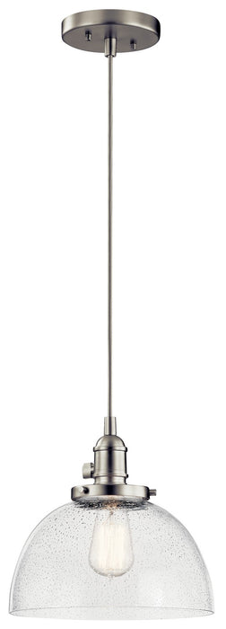 Kichler 43853NI One Light Mini Pendant, Brushed Nickel