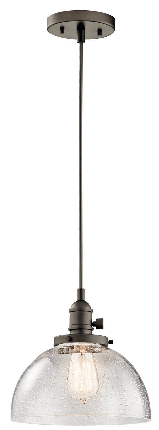 Kichler 43853OZ One Light Mini Pendant, Olde Bronze