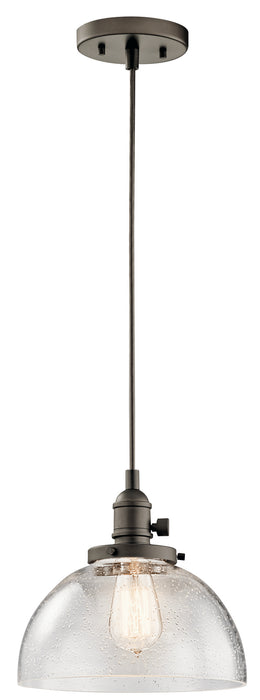 Kichler 43853OZ One Light Mini Pendant, Olde Bronze