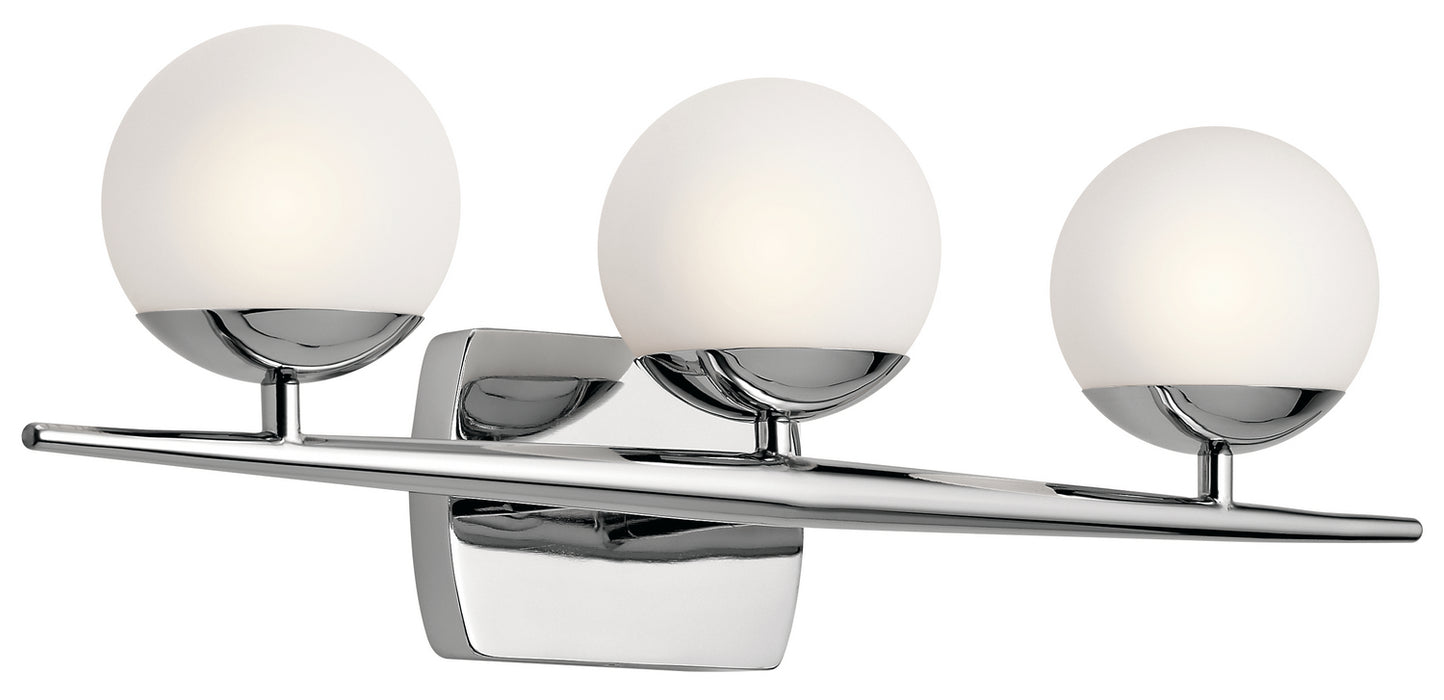 Kichler 45582CH Three Light Bath, Chrome