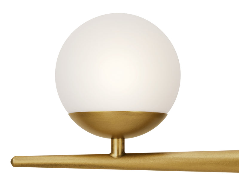 Kichler 45582NBR Three Light Bath, Natural Brass