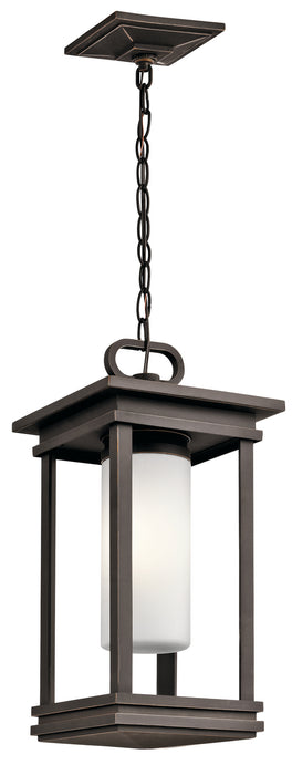 Kichler 49493RZ One Light Outdoor Pendant, Rubbed Bronze