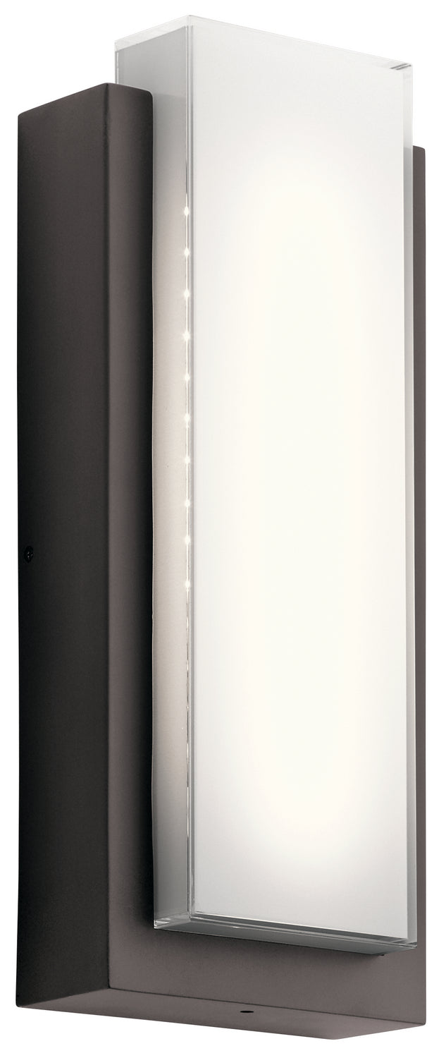 Kichler 49557AZLED LED Outdoor Wall Mount, Architectural Bronze