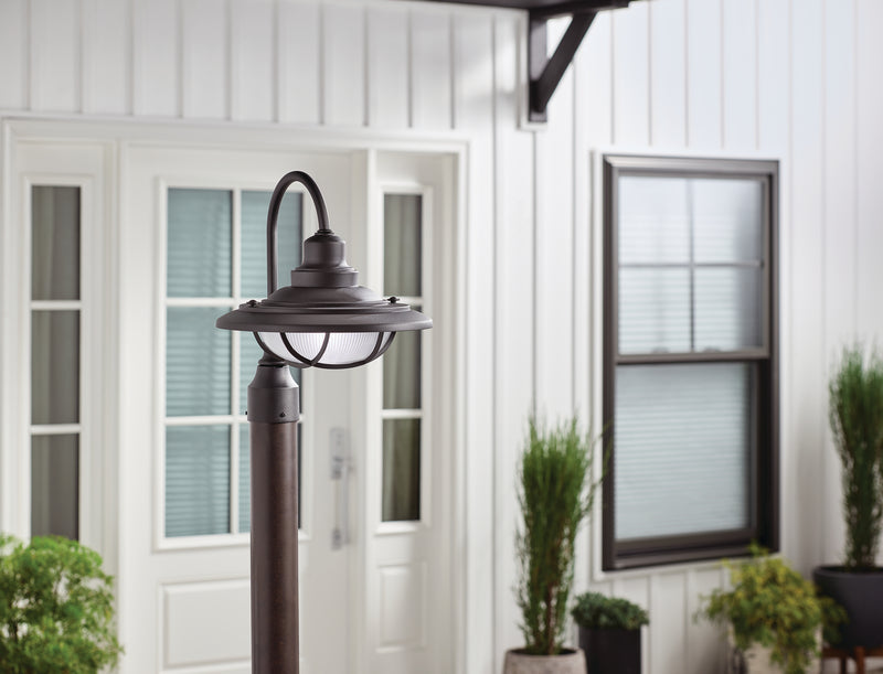 Kichler 49694BKT One Light Outdoor Post Mount, Textured Black