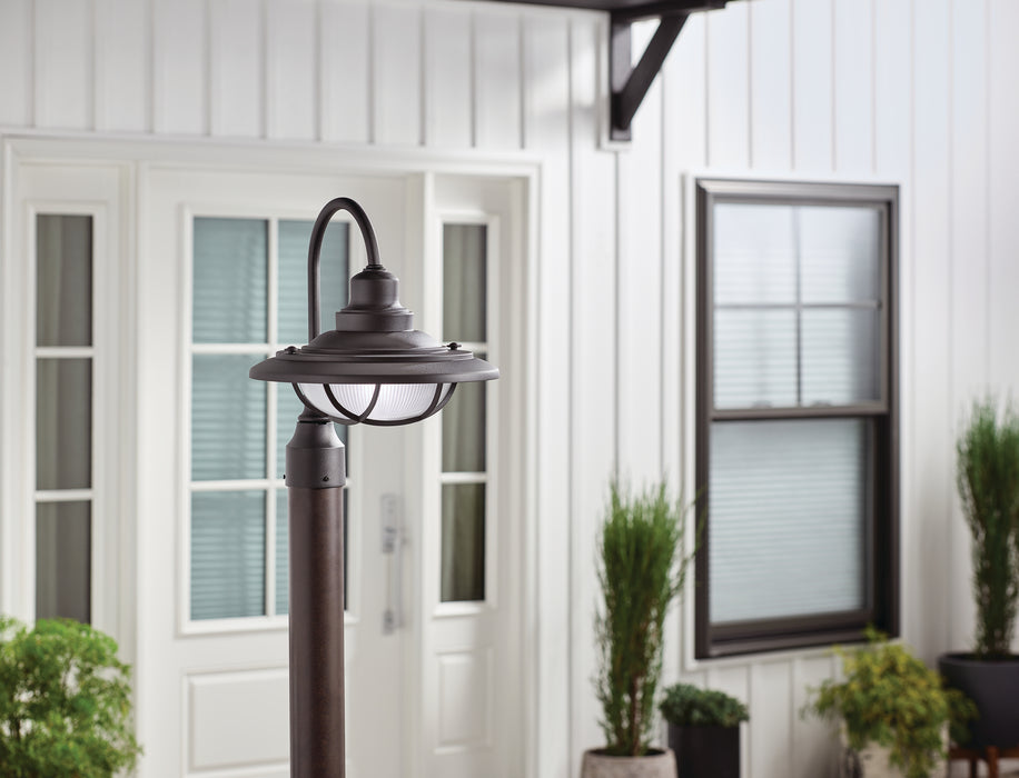 Kichler 49694BKT One Light Outdoor Post Mount, Textured Black