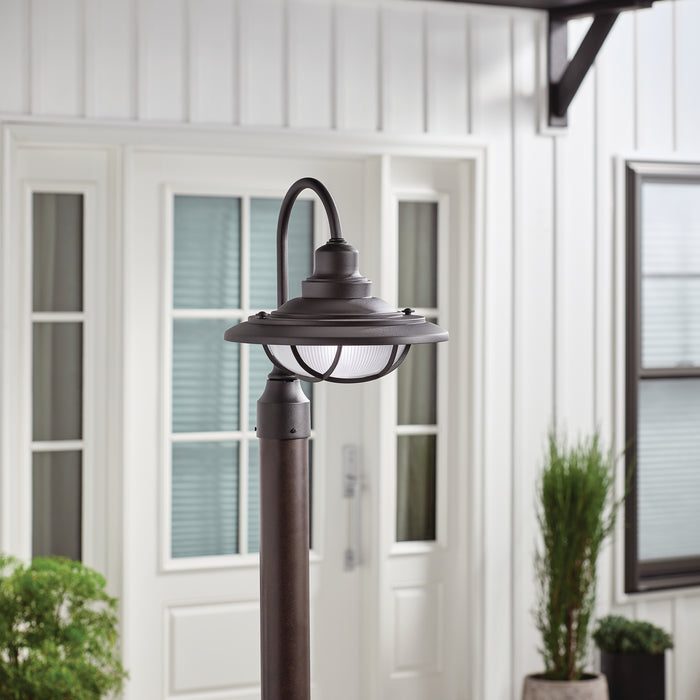 Kichler 49694BKT One Light Outdoor Post Mount, Textured Black