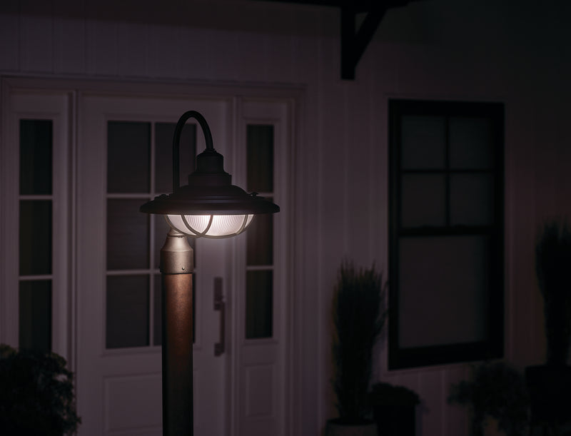 Kichler 49694BKT One Light Outdoor Post Mount, Textured Black