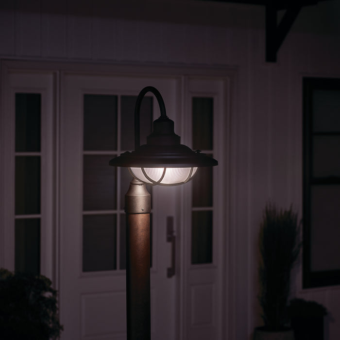 Kichler 49694BKT One Light Outdoor Post Mount, Textured Black
