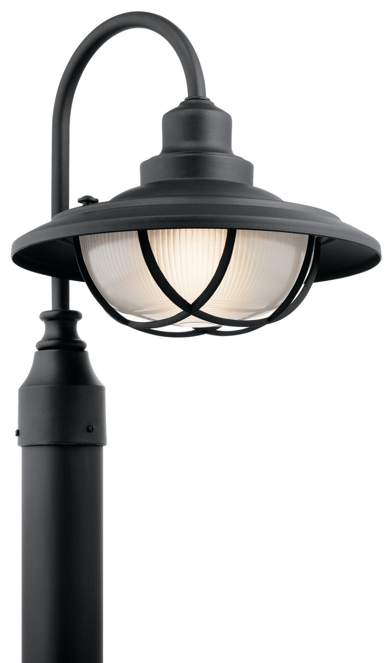 Kichler 49694BKT One Light Outdoor Post Mount, Textured Black