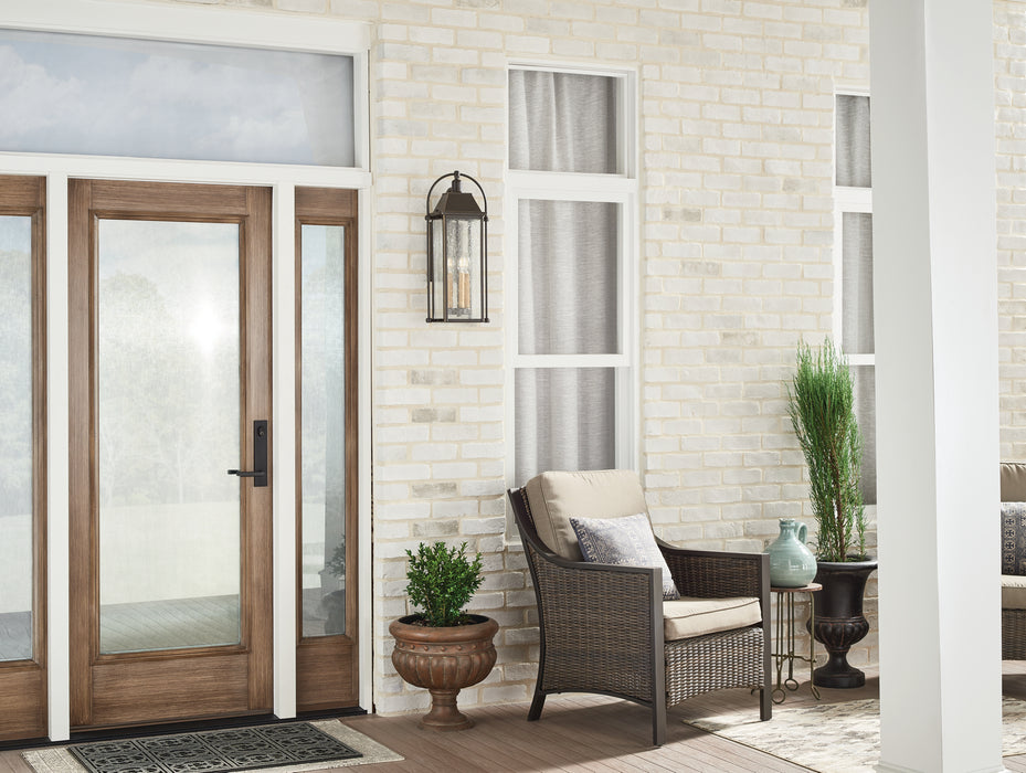 Kichler 49715OZ Three Light Outdoor Wall Mount, Olde Bronze