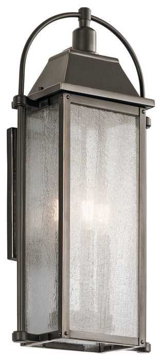 Kichler 49715OZ Three Light Outdoor Wall Mount, Olde Bronze