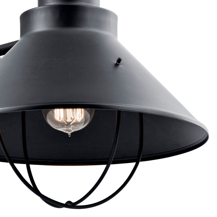 Kichler 9142BK One Light Outdoor Wall Mount, Black