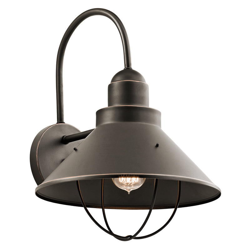 Kichler 9142OZ One Light Outdoor Wall Mount, Olde Bronze