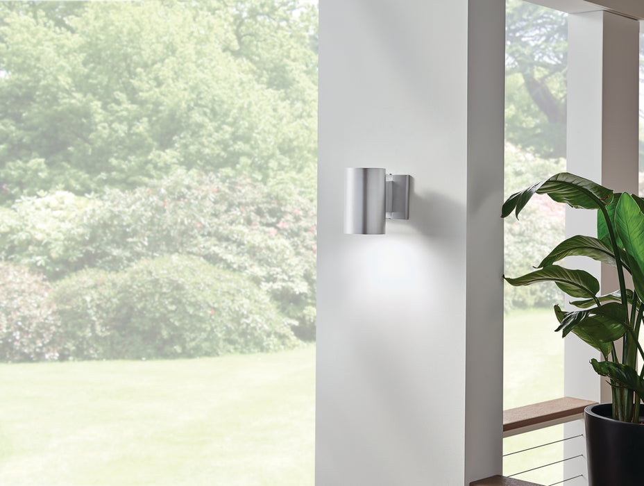 Kichler 9234BA One Light Outdoor Wall Mount, Brushed Aluminum
