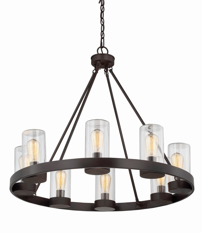 Savoy House 1-1130-8-13 Eight Light Outdoor Chandelier, English Bronze
