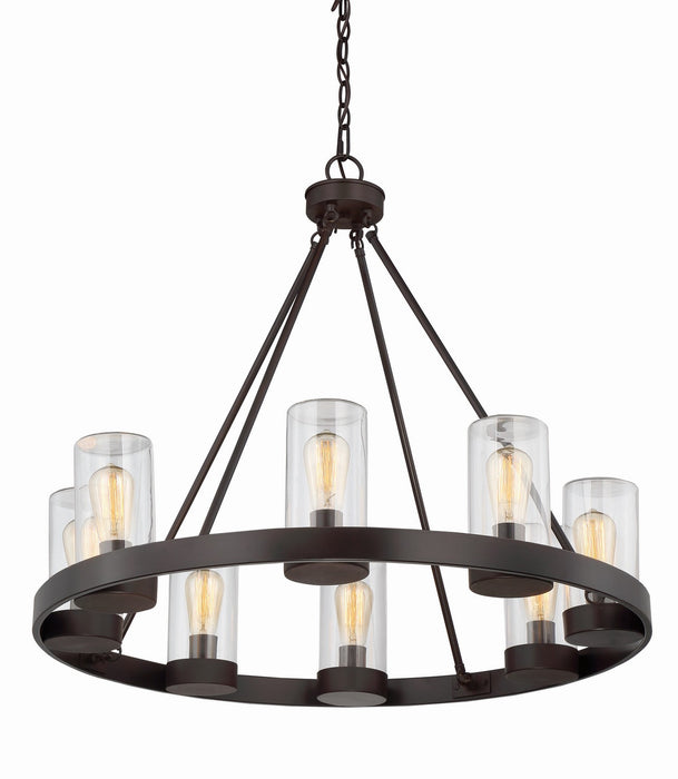 Savoy House 1-1130-8-13 Eight Light Outdoor Chandelier, English Bronze