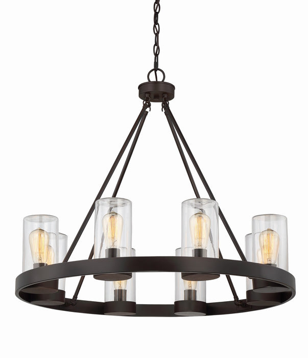 Savoy House 1-1130-8-13 Eight Light Outdoor Chandelier, English Bronze